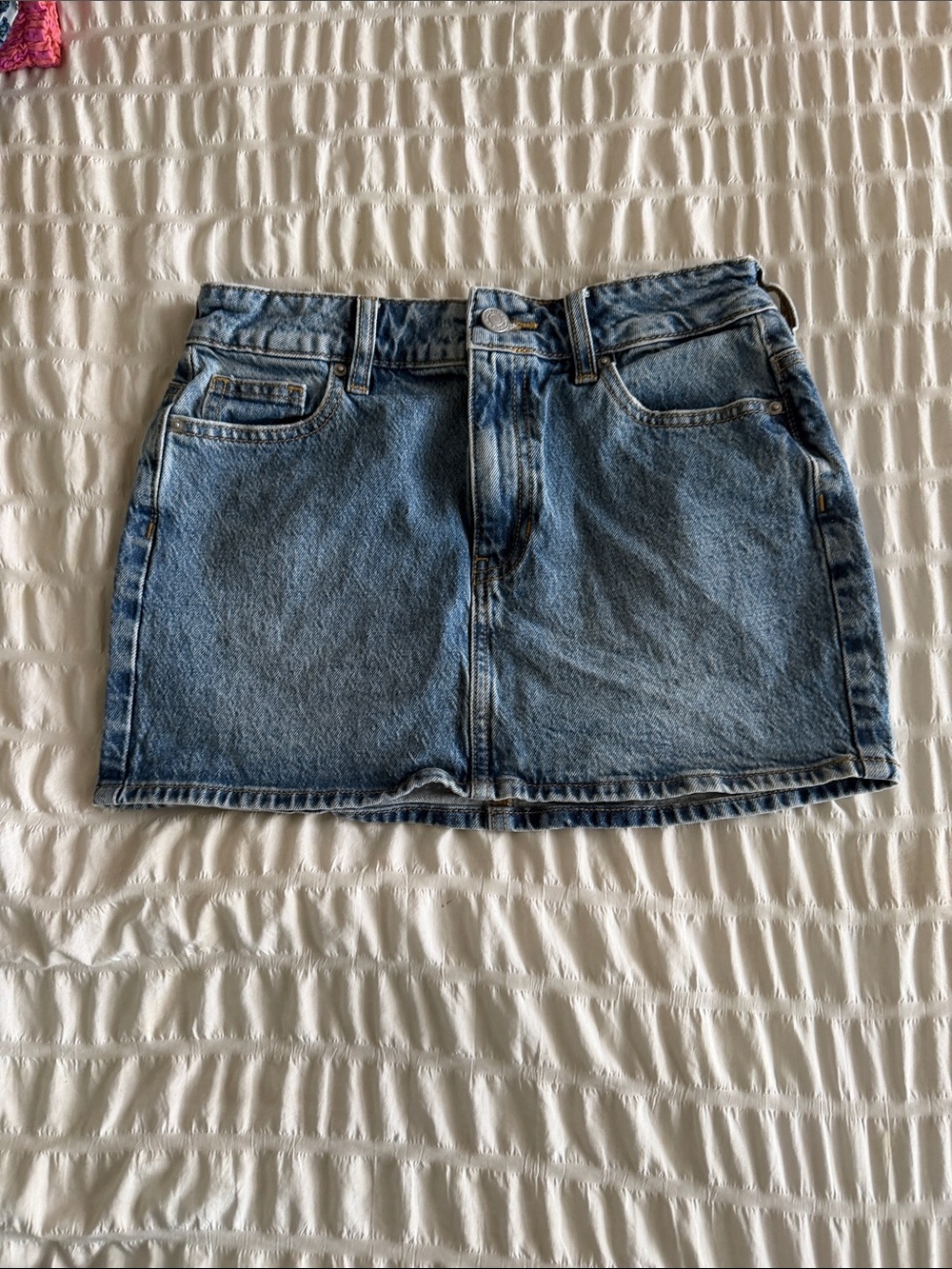 PacSun Light Blue Denim Mini Skirt